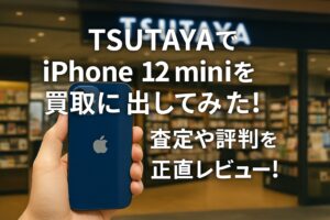 TSUTAYAでiPhone12 miniを買取に出してみた!査定や評判を正直レビュー!