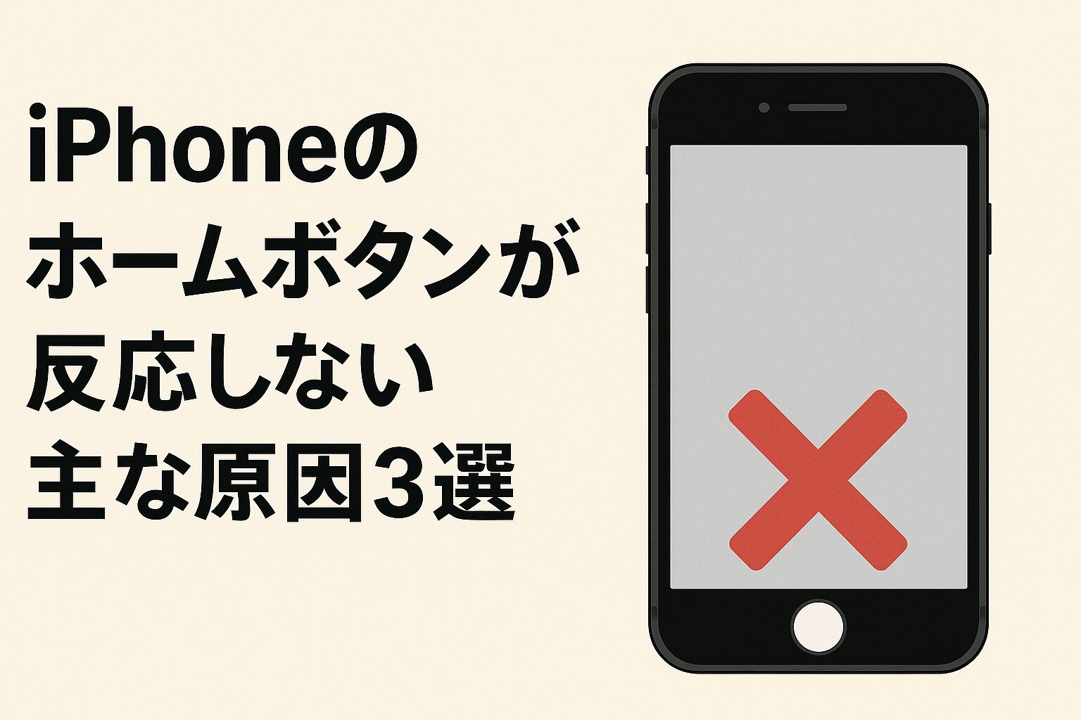 iPhoneのホームボタンが反応しない主な原因