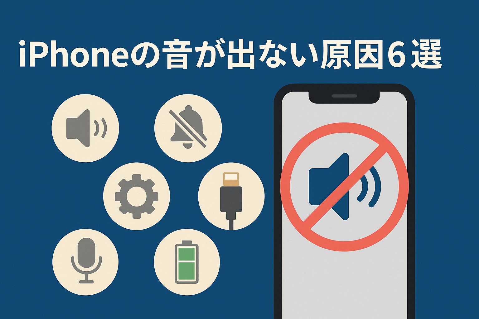 iPhoneの音が出ない原因6選！