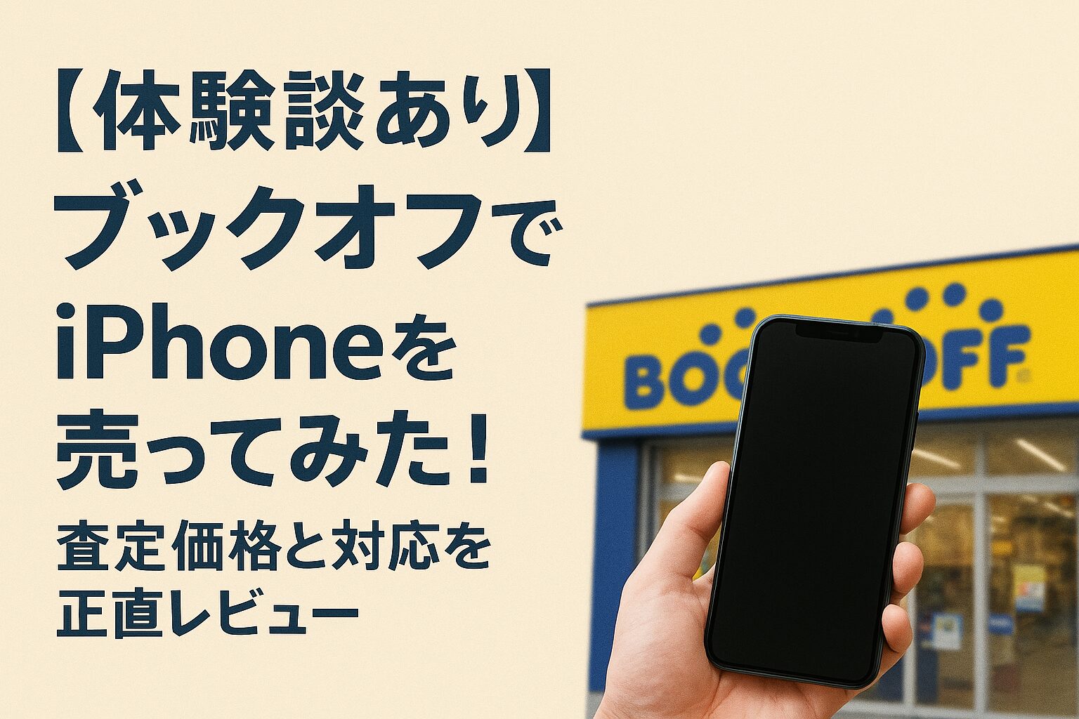 【体験談あり】ブックオフでiPhoneを売ってみた！実際の買取価格と対応を正直レビュー！