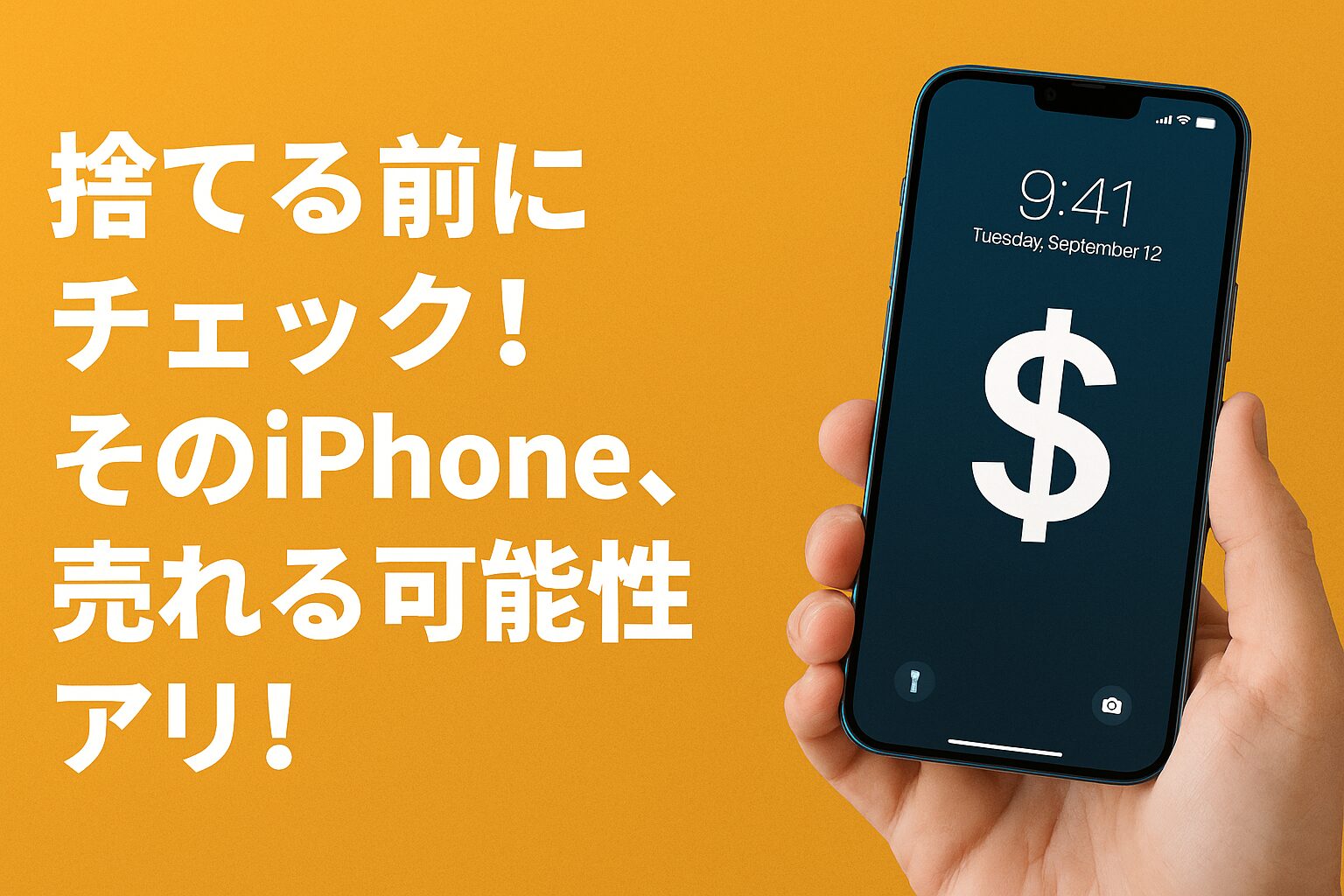 捨てる前にチェック！そのiPhone、売れる可能性アリ！