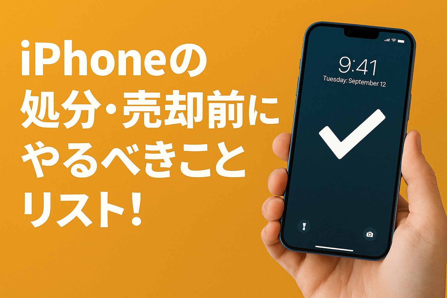 iPhoneの処分・売却前にやるべきことリスト！