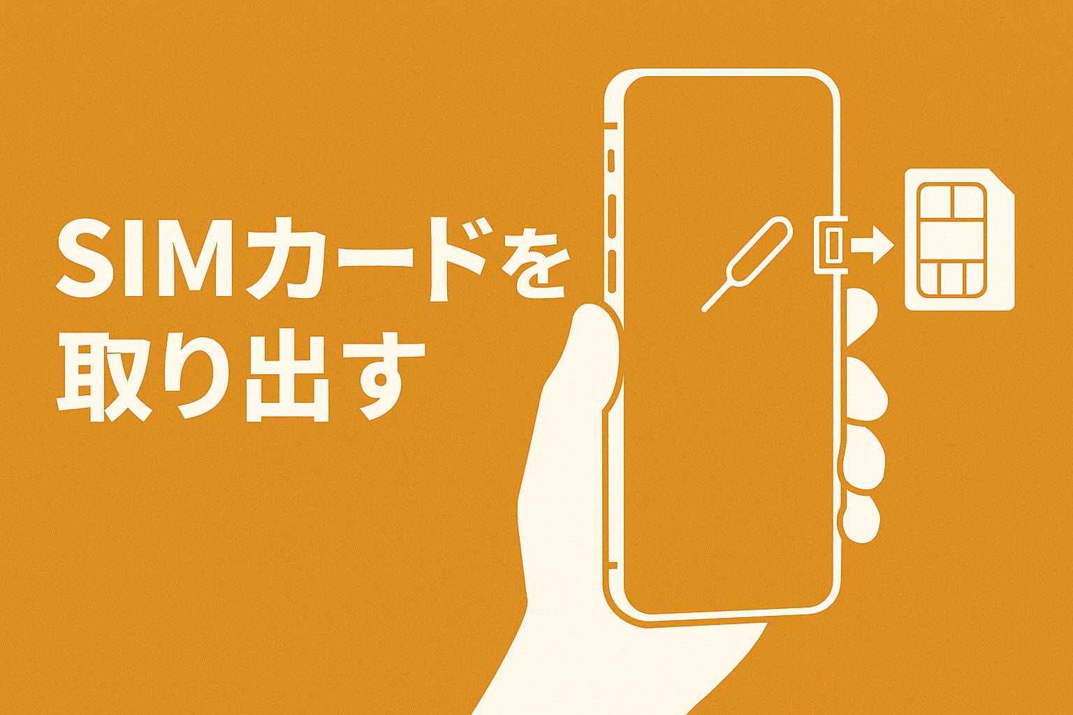 SIMカードを取り出す