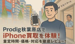 【実録】Prodig秋葉原店でiPhone買取を体験!査定時間・価格・対応を徹底レビュー!