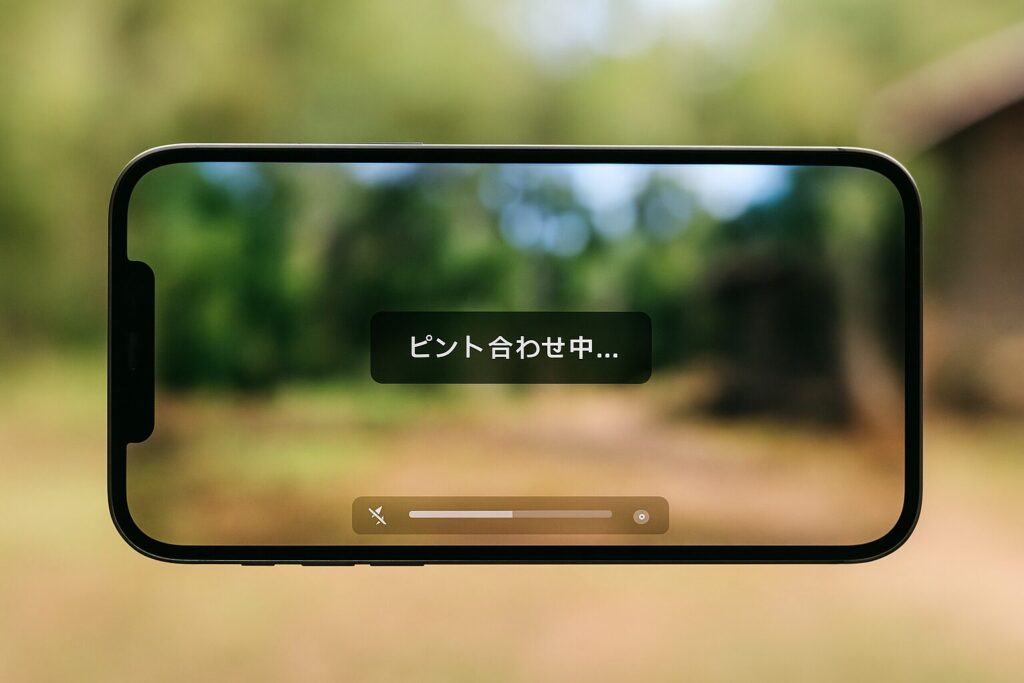 iPhone　カメラのピントが合わない