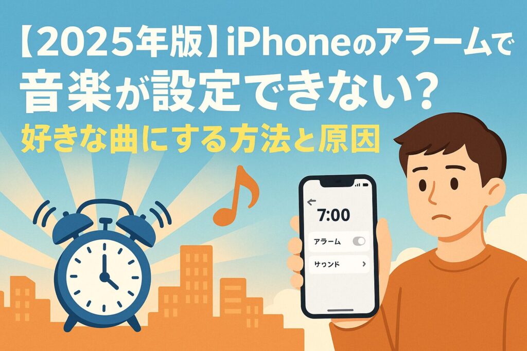 iphone アラーム 音楽 設定 できない