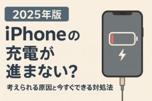 【2025年版】iPhoneの充電が進まない?考えられる原因と今すぐできる対処法まとめ
