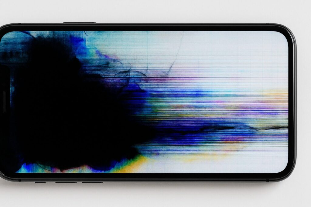 iPhone 液晶漏れ