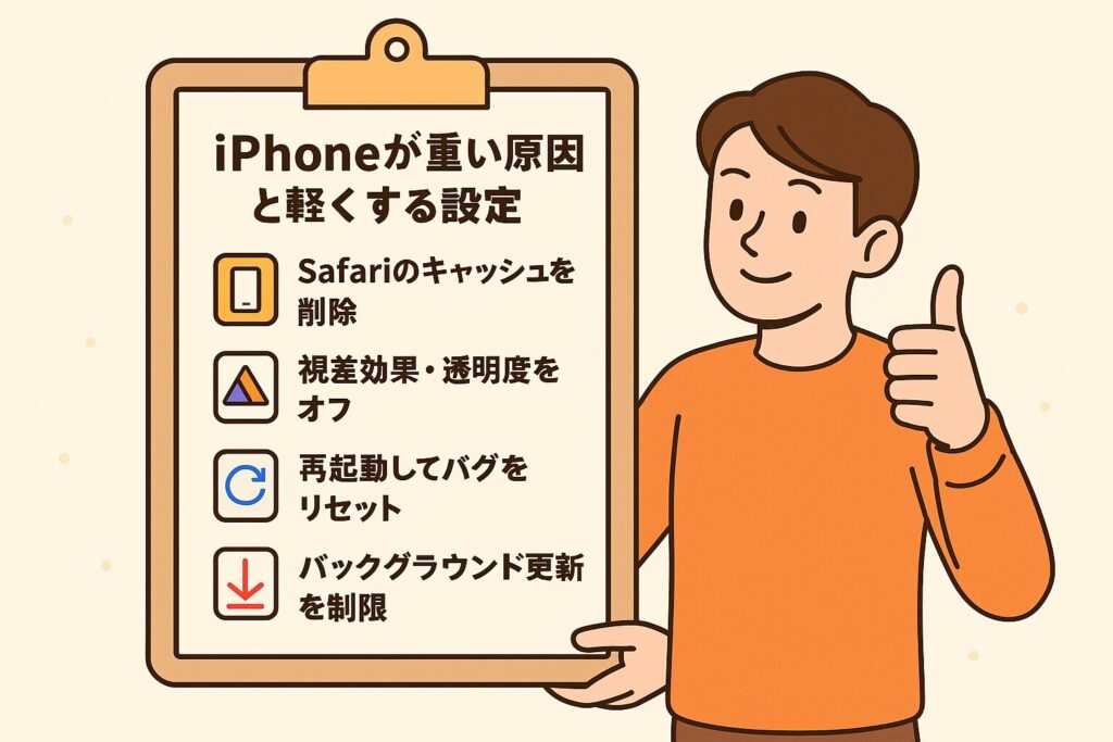 iPhone 動きが遅い