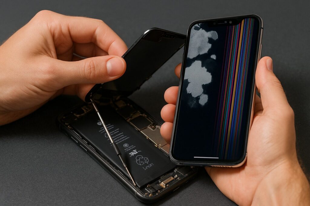  iPhone 液晶漏れ 