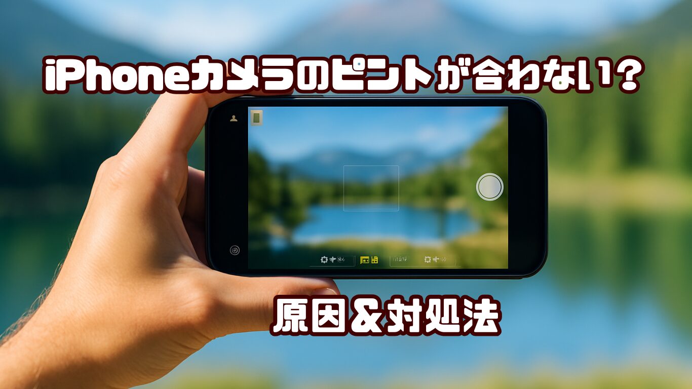 iPhoneのカメラでピントが合わずぼやける？原因と対処法を徹底解説！