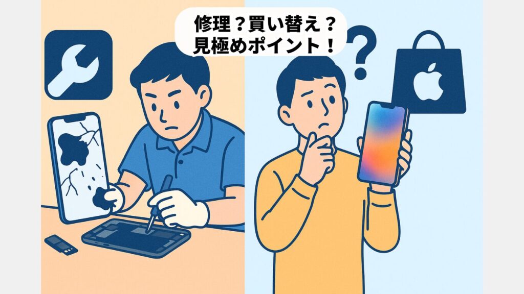 iPhone 液晶漏れ