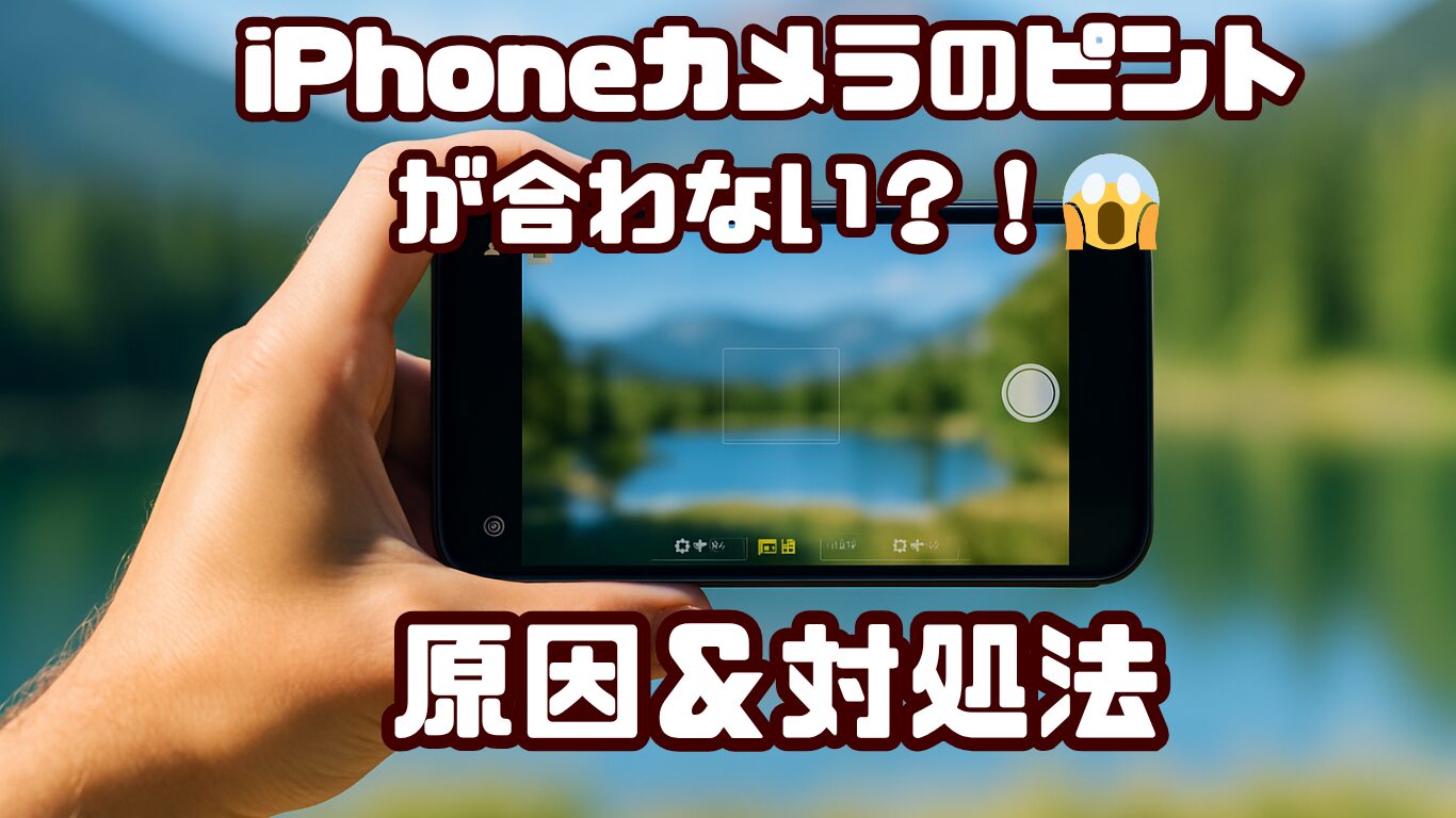 iPhoneのカメラでピントが合わずぼやける？原因と対処法を徹底解説！
