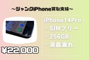 iPhone 液晶漏れ