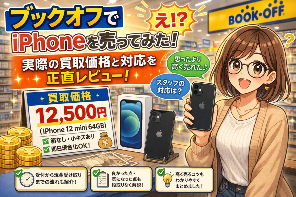 ブックオフでiPhone 13・iPhone SE（第2世代）を買取査定してみた 