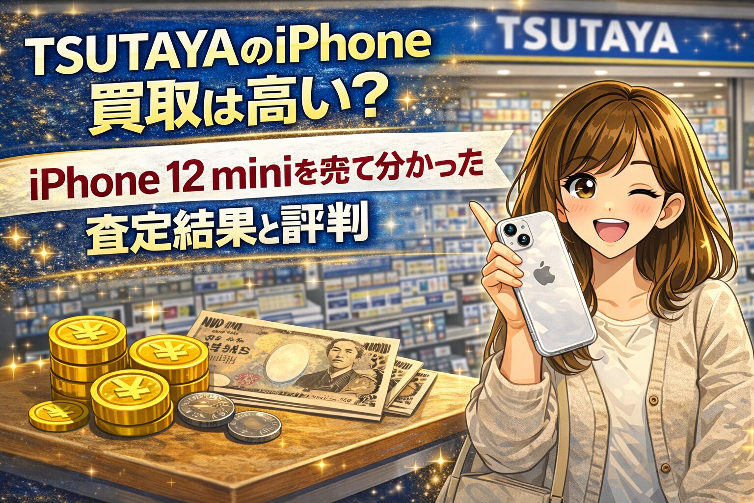 TSUTAYAでiPhone12miniを買取！査定結果や評判をレビュー