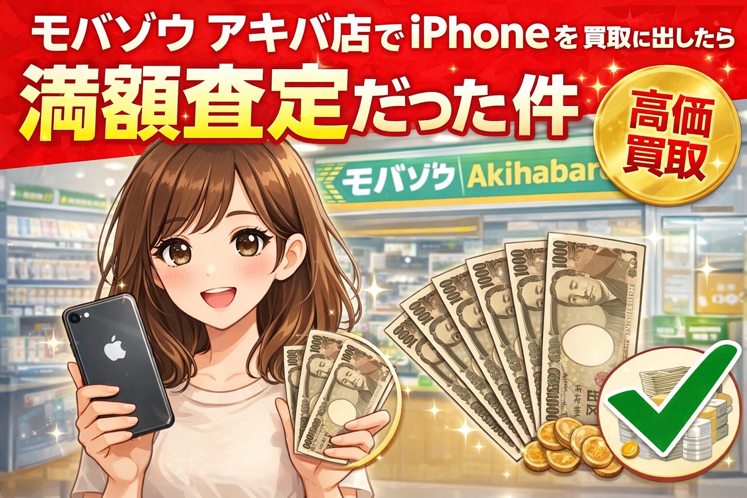 モバゾウ アキバ店でiPhoneを買取に出したら満額査定だった件