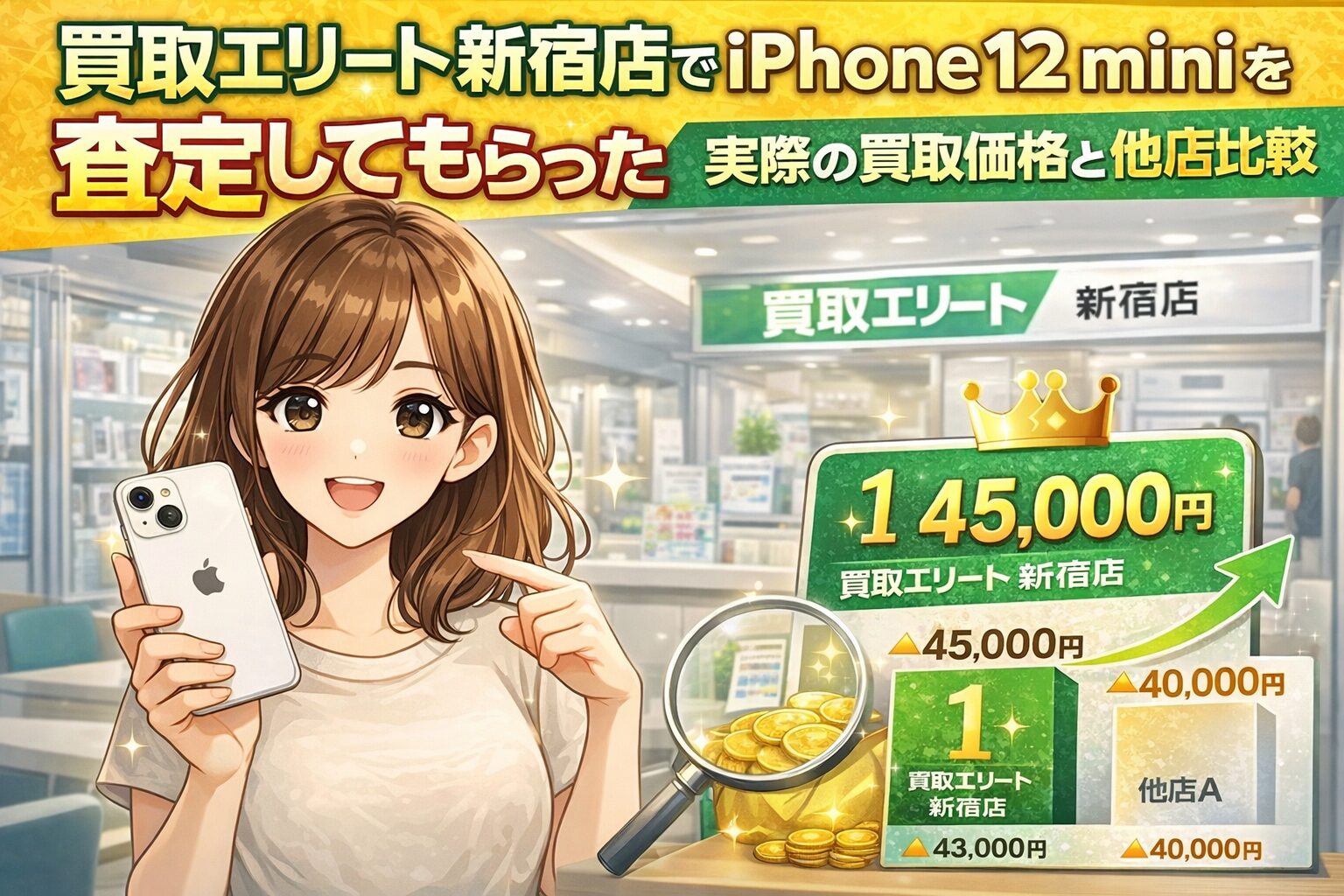 買取エリートでiPhone 12 miniを査定してもらった件｜実際の買取価格と他店比較