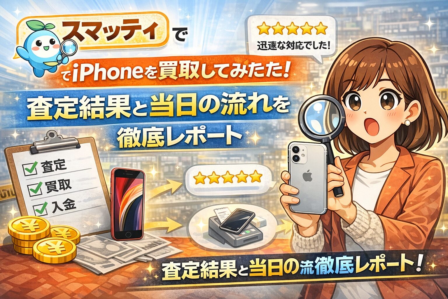 スマッティでiPhoneを買取してみた！査定結果と当日の流れを徹底レポート