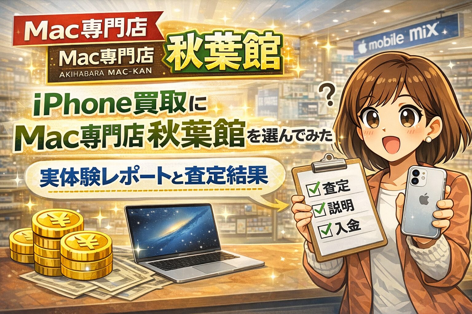 iPhone買取にMac専門店 秋葉館を選んでみた｜実体験レポートと査定結果