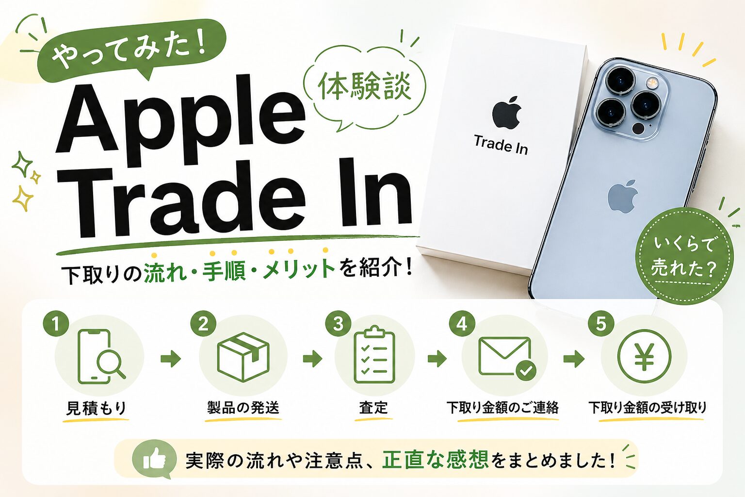 Apple Trade In（下取り）の流れ体験談｜集荷・返金の手順や減額されない方法
