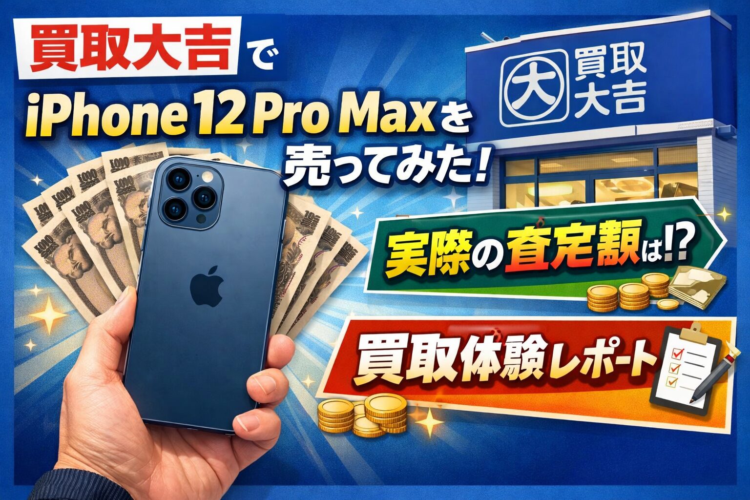 買取大吉 でiPhone 12 Pro Maxを売ってみた！実際の査定額と買取体験レポート