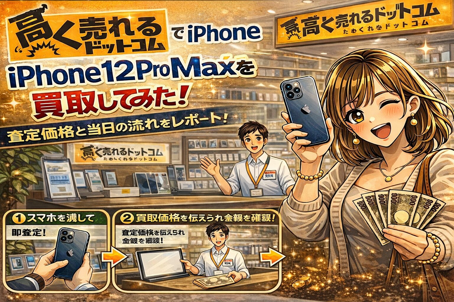 高く売れるドットコムでiPhone 12 Pro Maxを買取してみた！査定価格と当日の流れをレポート