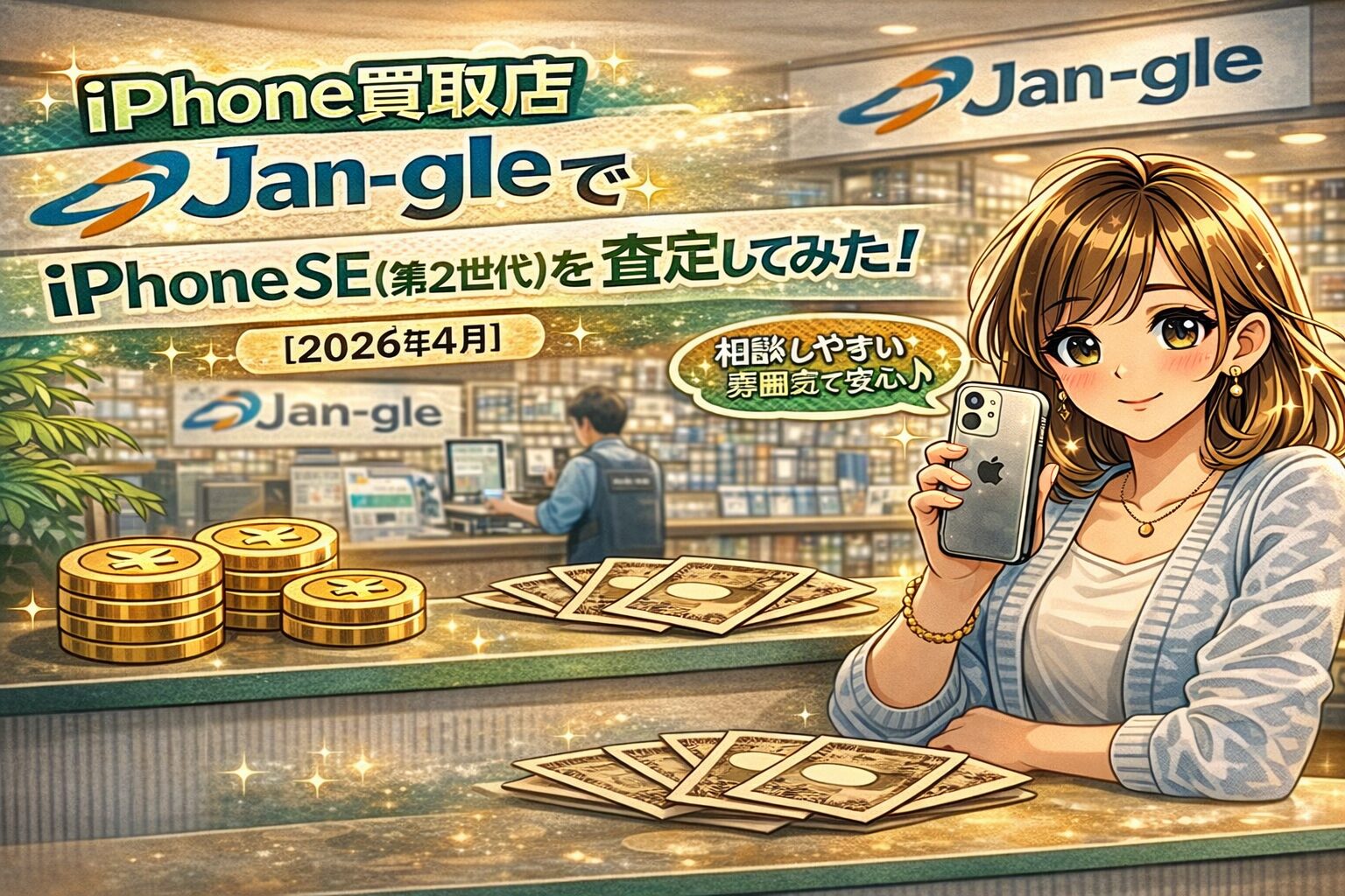 iPhone 買取店 Jan-gleでiPhone SE（第2世代）を査定してみた！【2026年4月】