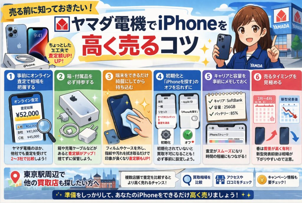 ヤマダ電機　iPhone買取　レビュー