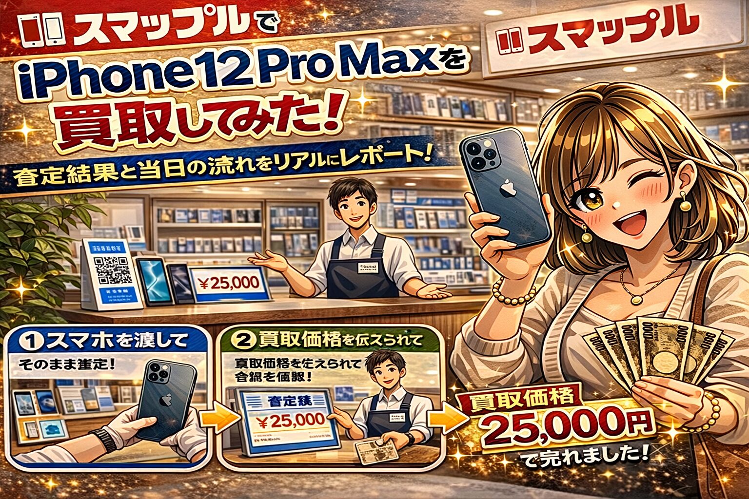 スマップルでiPhone 12 Pro Maxを買取してみた！査定結果と当日の流れをレポート