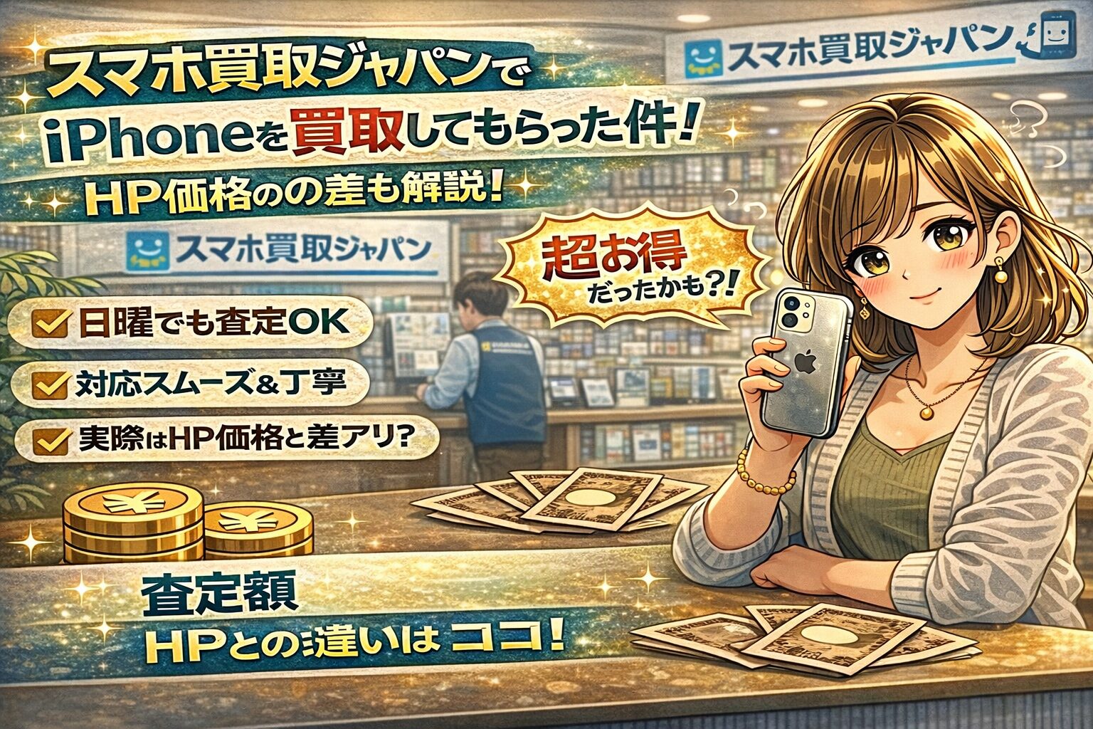 スマホ買取ジャパンでiPhoneを買取してもらった件｜HP価格との差も解説！